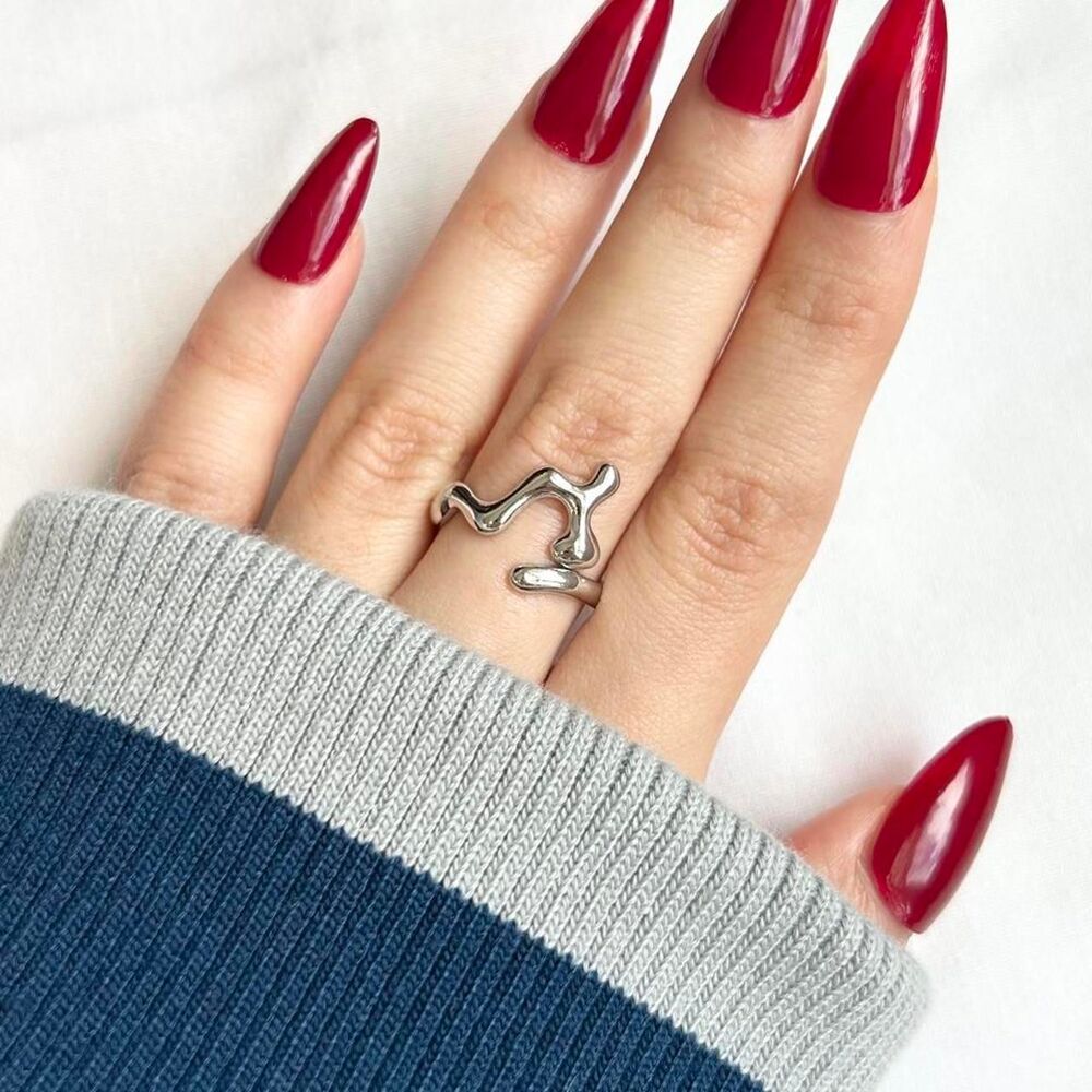 Vintage Inspired Luxury Silver Tone Ring
